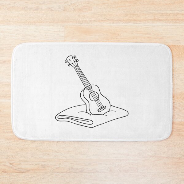 Item preview, Ukulele on Soft Floor Blanket designed and sold by rasagamastore.