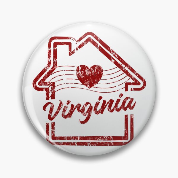 Item preview, Virginia is Home - Vintage Distressed Red Stamp designed and sold by chaaval.