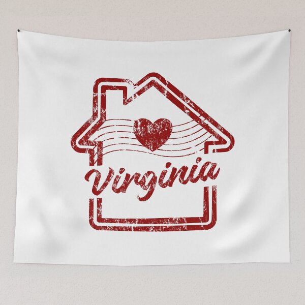 Item preview, Virginia is Home - Vintage Distressed Red Stamp designed and sold by chaaval.