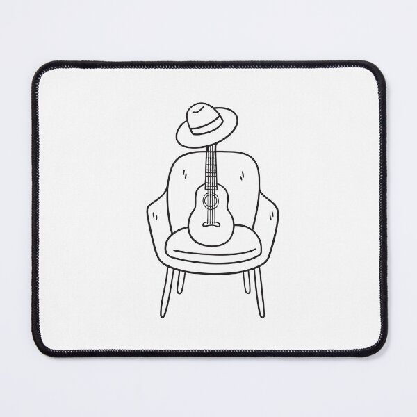 Item preview, Ukulele on Chair with Straw Hat designed and sold by rasagamastore.
