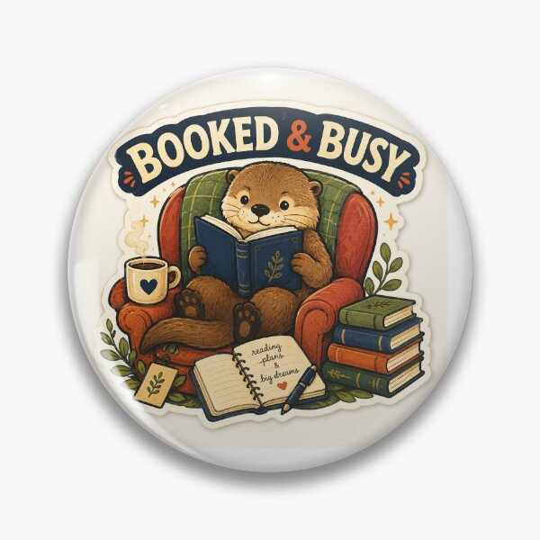 Item preview, Booked And Busy Reading Otter designed and sold by MohamedAbozaid1.