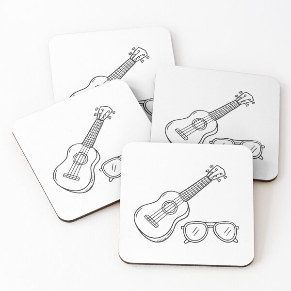 Item preview, Ukulele Beside Folded Sunglasses designed and sold by rasagamastore.