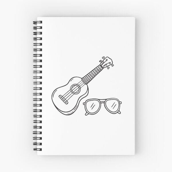 Item preview, Ukulele Beside Folded Sunglasses designed and sold by rasagamastore.