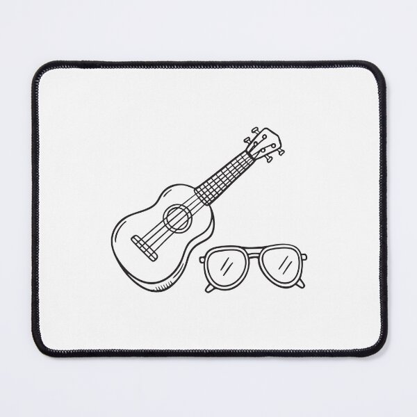 Item preview, Ukulele Beside Folded Sunglasses designed and sold by rasagamastore.
