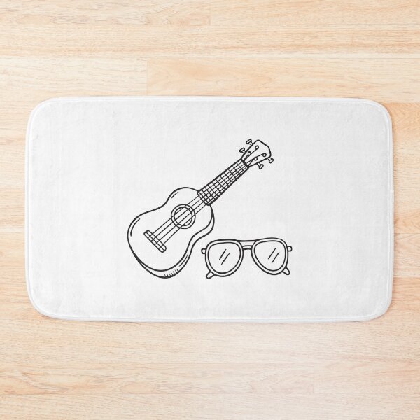 Item preview, Ukulele Beside Folded Sunglasses designed and sold by rasagamastore.