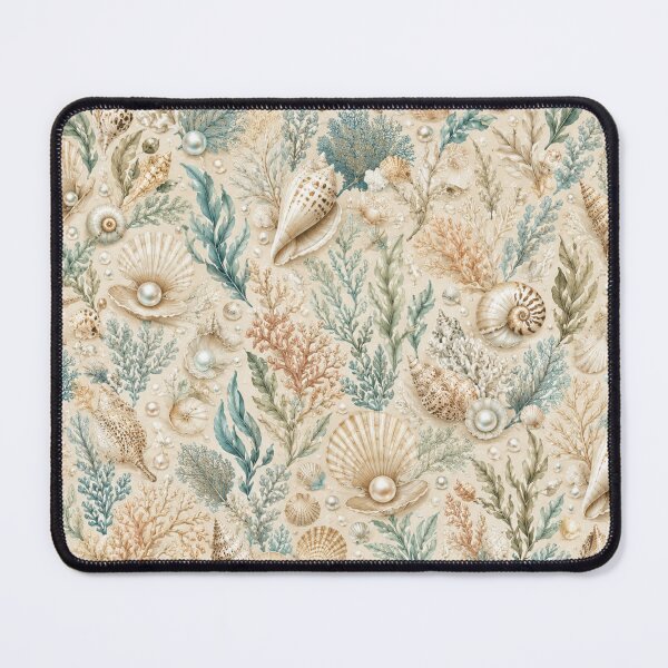 Item preview, Elegant Coastal Seashell and Coral Seamless Pattern designed and sold by Siti Hoiriyah.