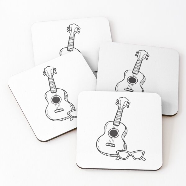 Item preview, Ukulele Next to Folded Sunglasses designed and sold by rasagamastore.