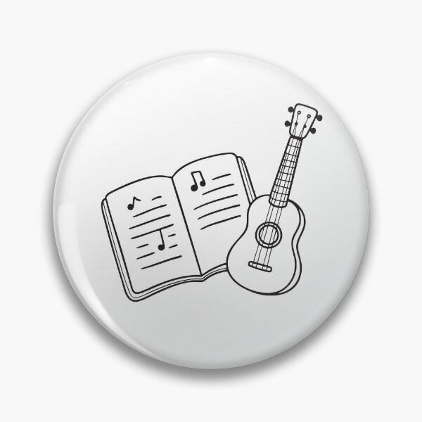 Item preview, Ukulele Beside Open Music Notebook designed and sold by rasagamastore.
