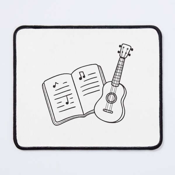Item preview, Ukulele Beside Open Music Notebook designed and sold by rasagamastore.