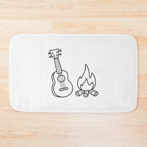 Item preview, Ukulele Near Glowing Campfire designed and sold by rasagamastore.