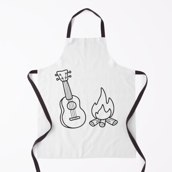 Item preview, Ukulele Near Glowing Campfire designed and sold by rasagamastore.