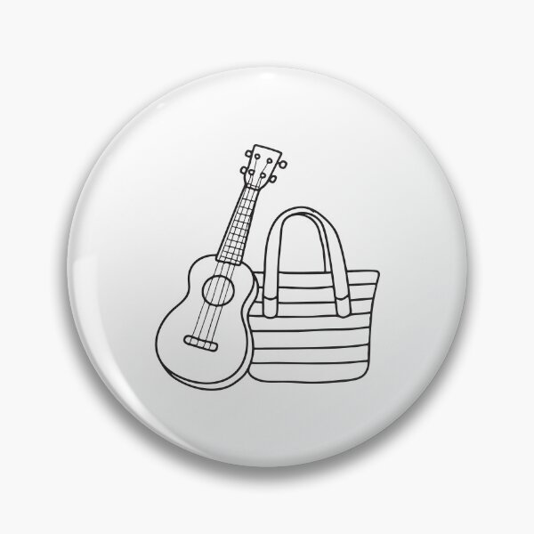 Item preview, Ukulele Beside Striped Beach Bag designed and sold by rasagamastore.