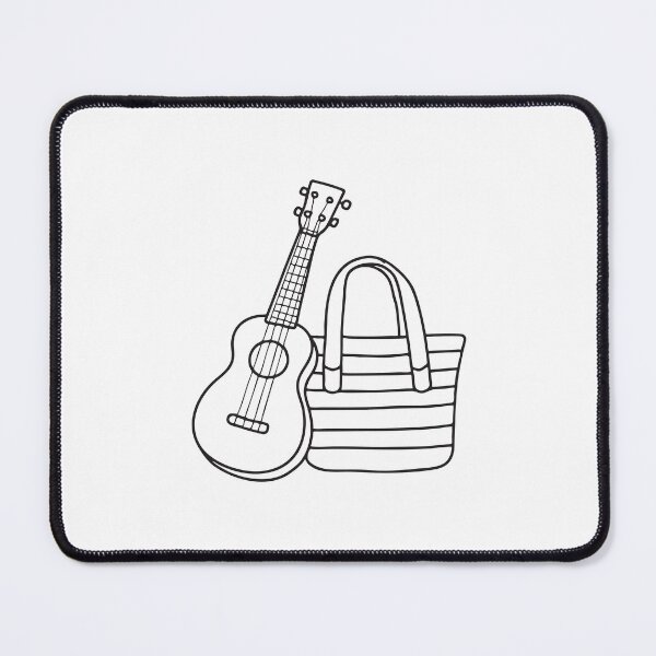 Item preview, Ukulele Beside Striped Beach Bag designed and sold by rasagamastore.