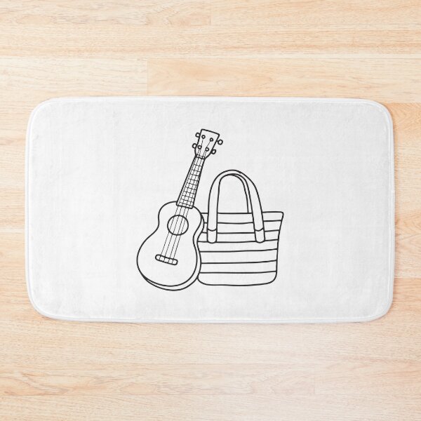 Item preview, Ukulele Beside Striped Beach Bag designed and sold by rasagamastore.