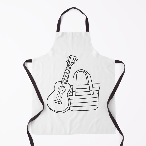 Item preview, Ukulele Beside Striped Beach Bag designed and sold by rasagamastore.