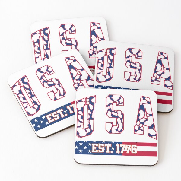 Item preview, USA Est 1776 Mosaic Varsity Patriotic Flag Design designed and sold by DjFreeq.
