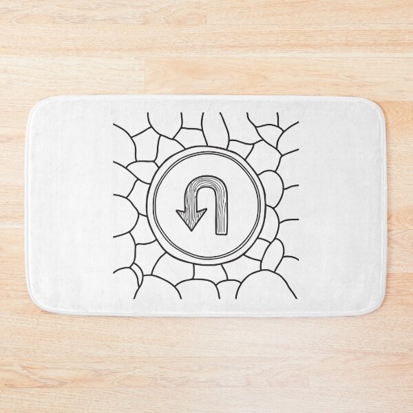 Item preview, Faded U Turn Arrow on Pavement designed and sold by rasagamastore.