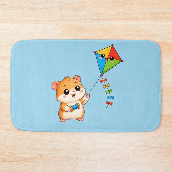 Item preview, Cute Hamster Flying Colorful Rainbow Kite Spring Design designed and sold by Seculinator.