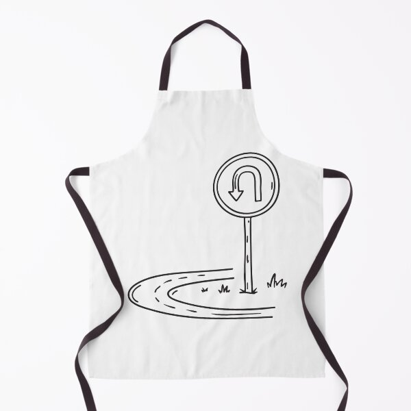Item preview, U Turn Sign Beside Quiet Road designed and sold by rasagamastore.