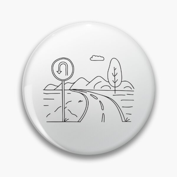 Item preview, U Turn Sign Near Silent Roadside designed and sold by rasagamastore.