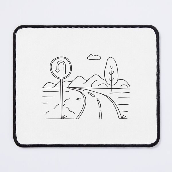 Item preview, U Turn Sign Near Silent Roadside designed and sold by rasagamastore.