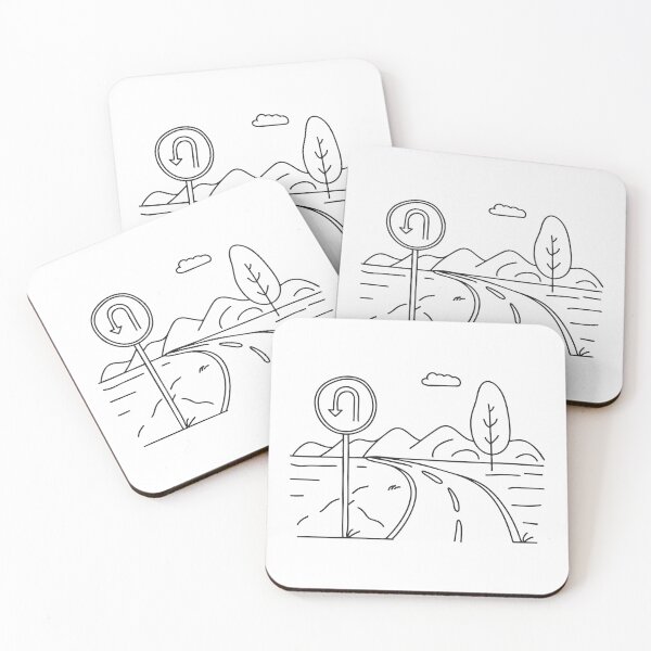 Item preview, U Turn Sign Near Silent Roadside designed and sold by rasagamastore.