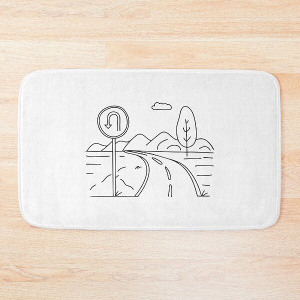 Item preview, U Turn Sign Near Silent Roadside designed and sold by rasagamastore.
