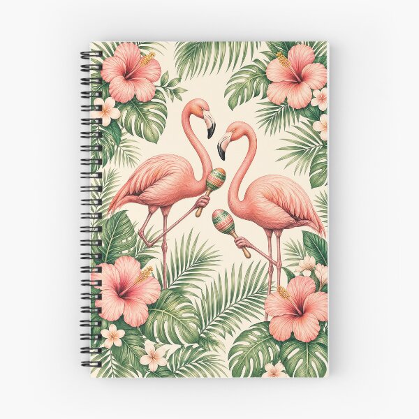 Item preview, Flamingo Tropical Pattern Pink Birds designed and sold by VibePrints101.