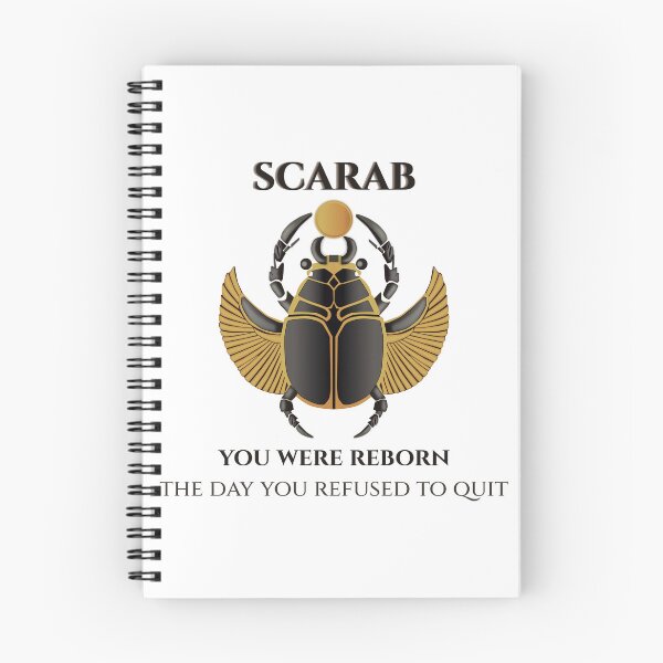 Item preview, Scarab · You Were Reborn The Day You Refused To Quit · Egyptian Rebirth Art · Ancient Egypt designed and sold by PharaohDArt.