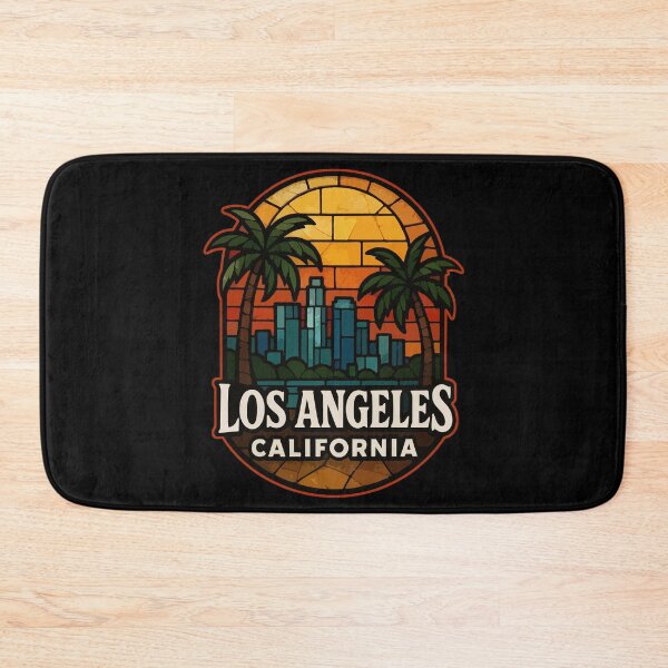 Item preview, Los Angeles California Stained Glass Travel designed and sold by TomFrontierArt.