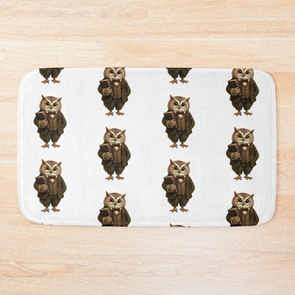 Item preview, Cute Owl Professor Dark Academia Animals Print – Watercolor Owl Book Art, Vintage Woodland Sticker designed and sold by DonnaByPT.