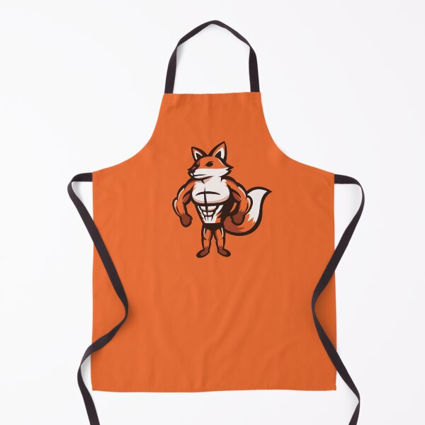 Item preview, Strong Bodybuilder Fox Gym Mascot designed and sold by JOHNITEES.