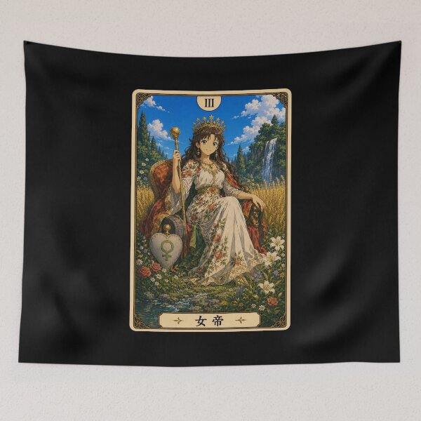 Item preview, Tarot card the empress in anime style designed and sold by ProjecTees.
