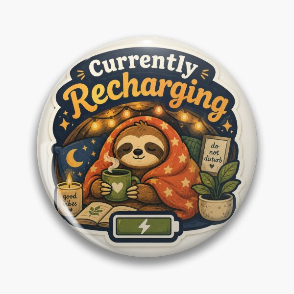 Item preview, Cozy Sloth Currently Recharging designed and sold by MohamedAbozaid1.