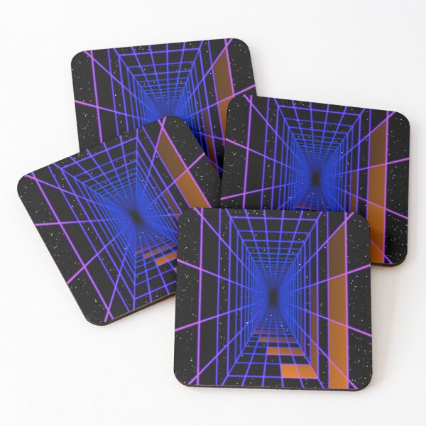 Item preview, Rectangular Wireframe Tunnel & Orange Cells designed and sold by Electric Shock!! Design.