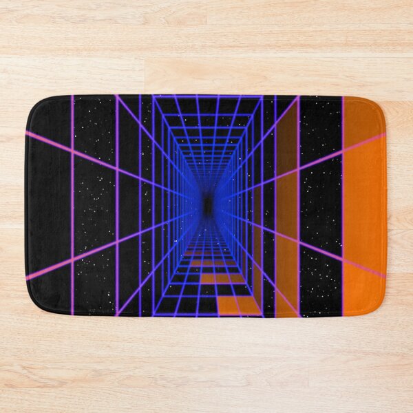 Item preview, Rectangular Wireframe Tunnel & Orange Cells designed and sold by Electric Shock!! Design.