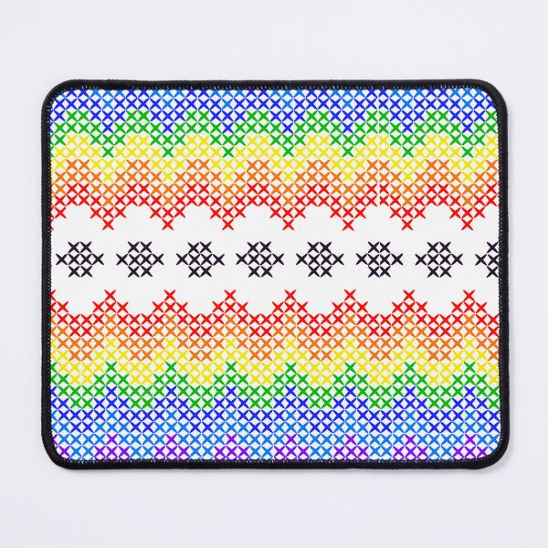 Item preview, Rainbow wave cross stitch design. designed and sold by atika-atk.