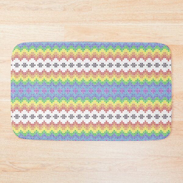 Item preview, Rainbow wave cross stitch design. designed and sold by atika-atk.