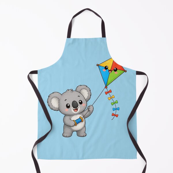 Item preview, Cute Koala Flying Colorful Kite Chibi Animal Illustration designed and sold by Seculinator.