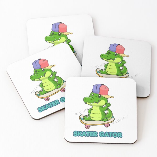 Item preview, Cute Skater Gator Funny Alligator On Skateboard designed and sold by Frafri92.