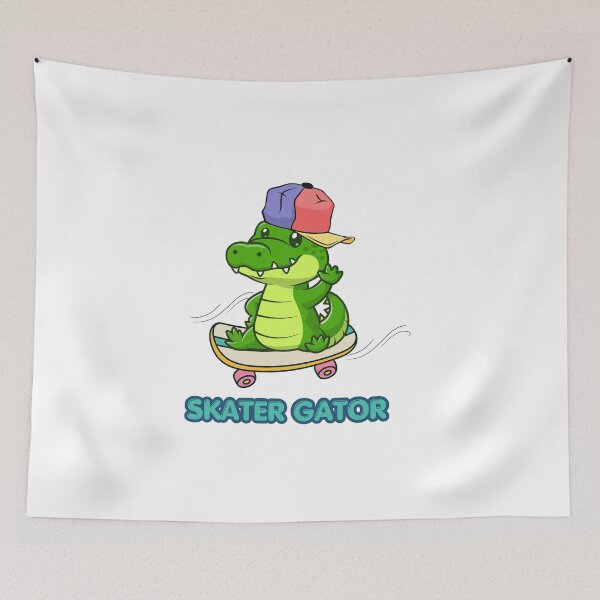 Item preview, Cute Skater Gator Funny Alligator On Skateboard designed and sold by Frafri92.