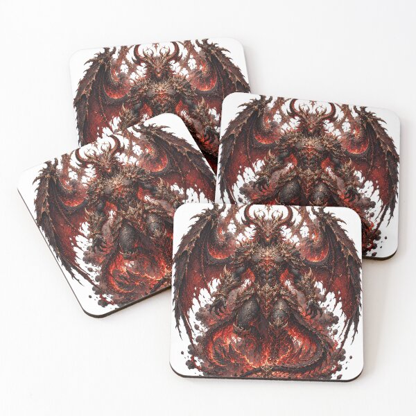 Item preview, Demon Dragon Warrior Fantasy Art designed and sold by Rui Mythic Studio.