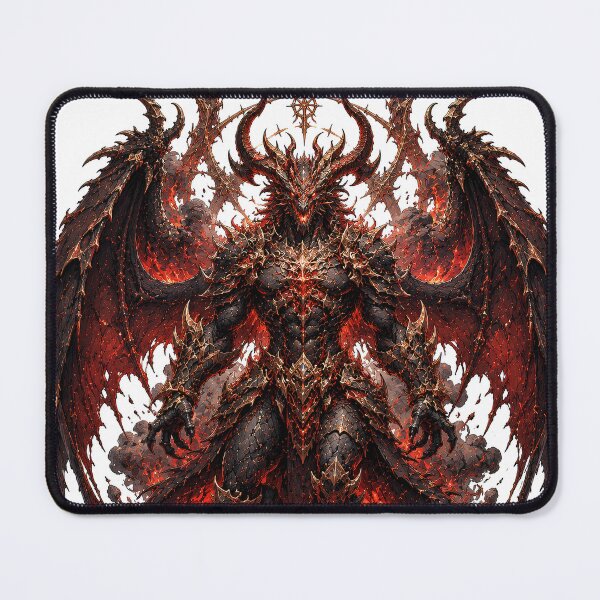 Item preview, Demon Dragon Warrior Fantasy Art designed and sold by Rui Mythic Studio.