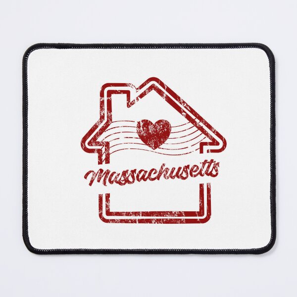 Item preview, Massachusetts Home State Pride Vintage Heart Stamp designed and sold by chaaval.