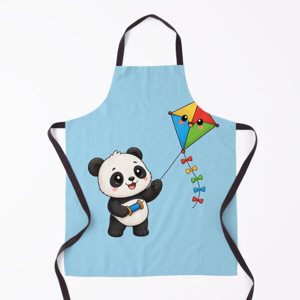 Item preview, Cute Panda Flying Colorful Kite Kawaii Animal Illustration designed and sold by Seculinator.