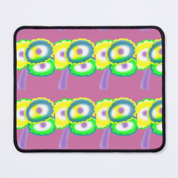 Item preview, Abstract Quirky Eye 90s Flower Bright Pastel Print designed and sold by TheSnugGirl.