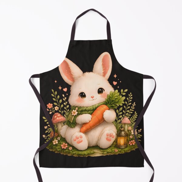 Item preview, Cottagecore Bunny T-Shirt — Cute Rabbit Carrot Mushroom Nature Aesthetic Gift Tee designed and sold by RizRay.