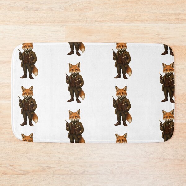 Item preview, Cute Fox Writer Dark Academia Animals Print – Watercolor Fox Fountain Pen Art, Vintage Animal Sticker designed and sold by DonnaByPT.