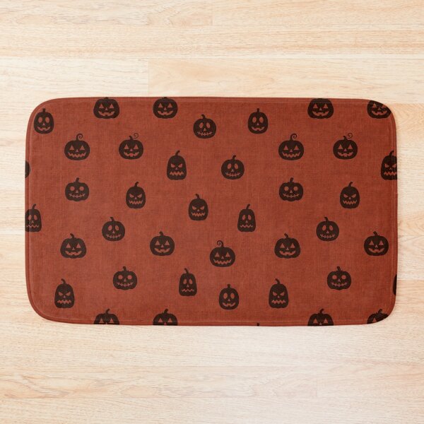 Item preview, minimal cute icon pumpkin preppy halloween textured Brick Red designed and sold by RenattaZare.