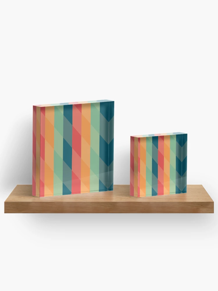 Thumbnail 3 of 5, Acrylic Block, Rhombus Pattern designed and sold by RorisRealms.